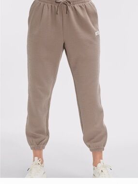 Peloton Taupe Waffle Knit Jogger Track Pants